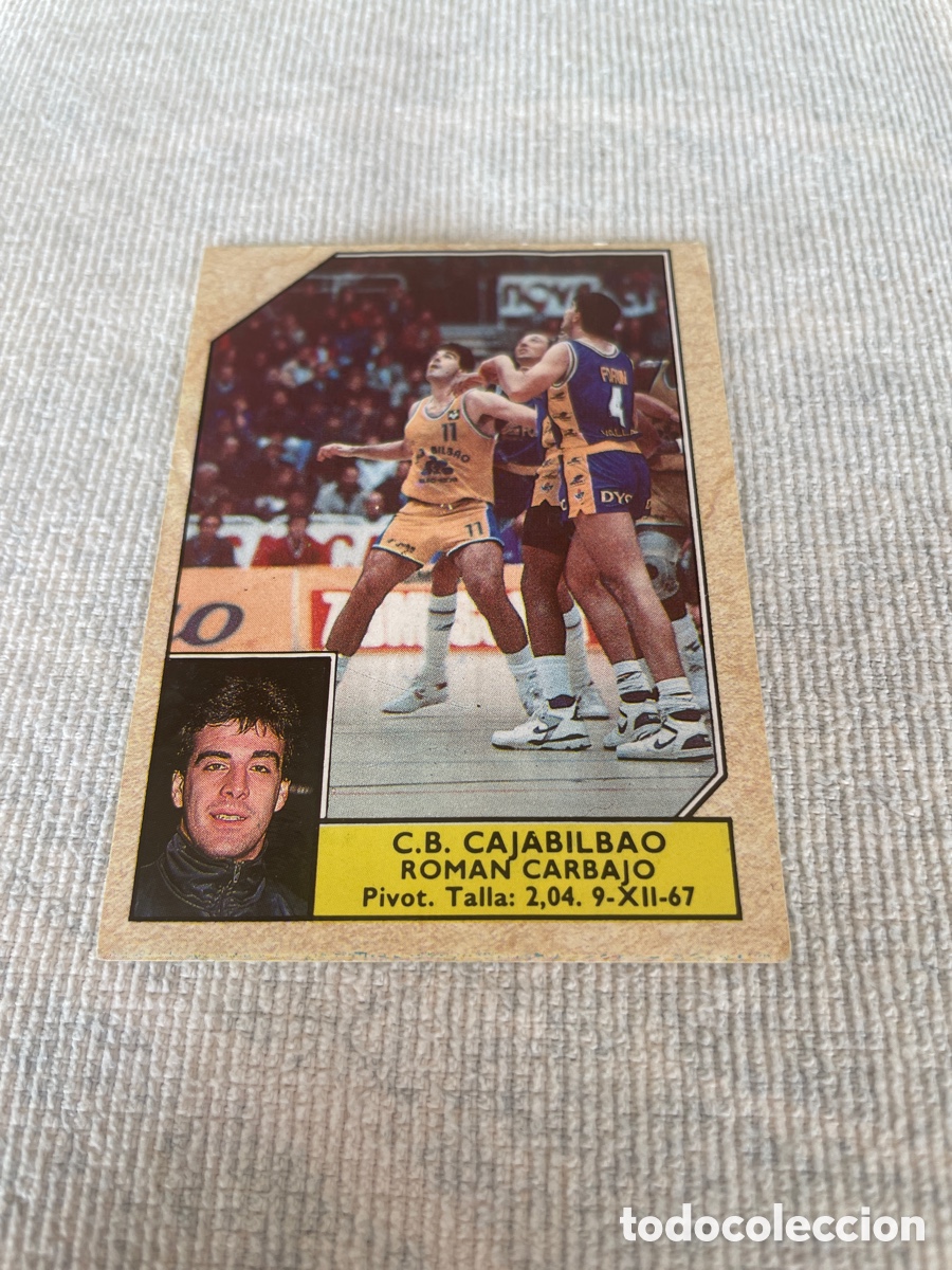 Coleccionismo deportivo: CONVERSE Baloncesto 1988-89 Roman Carbajo C.B. Cajabilbao 39 sin pegar