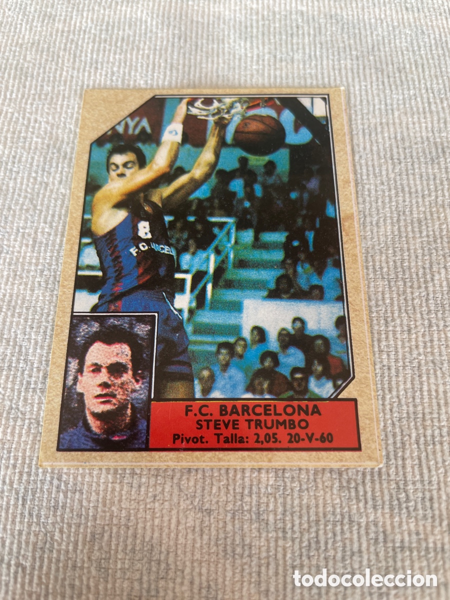 Sports collectibles: CONVERSE Baloncesto 1988-89 Steve Trumbo F.C. Barcelona 6 sin pegar