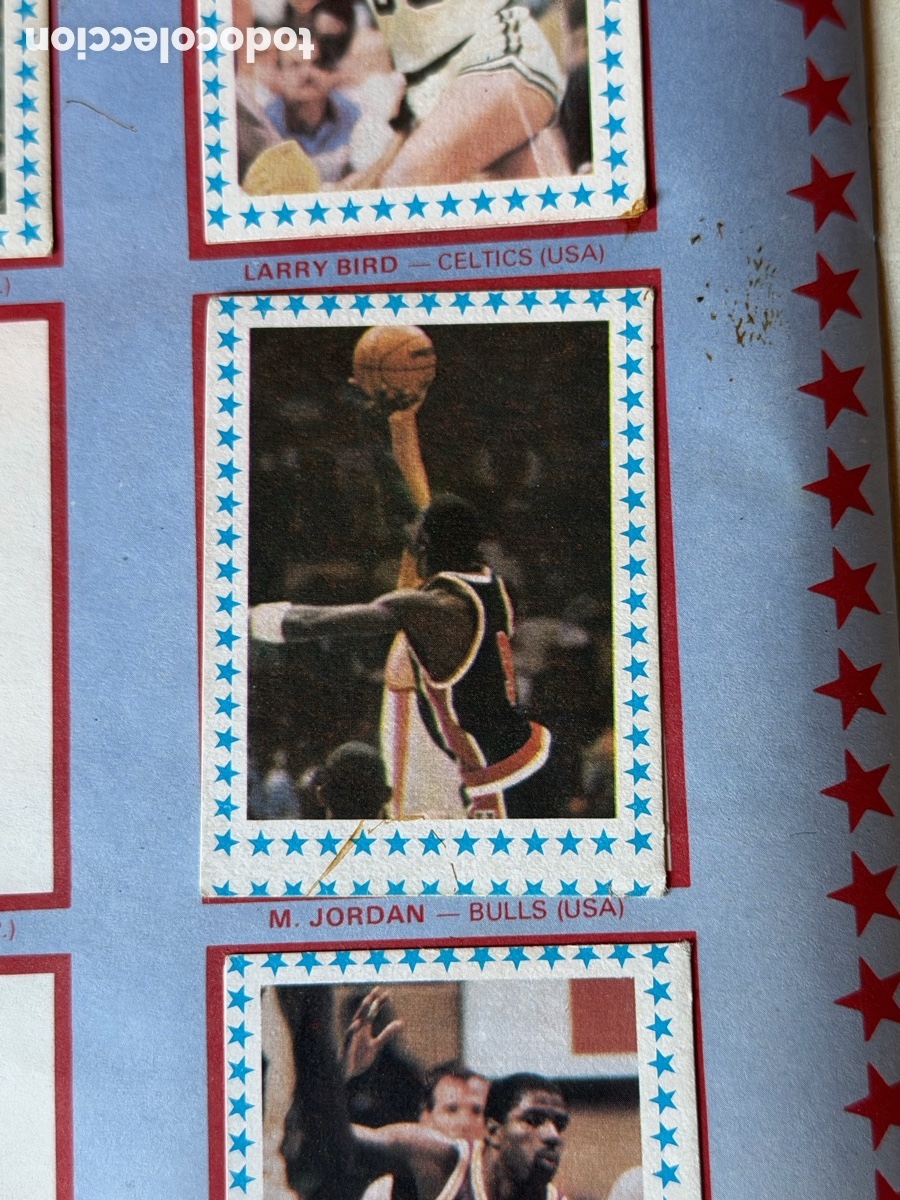 Collezionismo sportivo: Michael Jordan NBA Baloncesto 85 86 merchante cromo rookie original en album incompleto