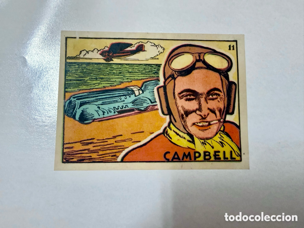 Sammelleidenschaft Sport: 1939 MALCOLM CAMPBELL BLUE BIRD N&ordm; 11 BRUGUERA SIN PEGAR