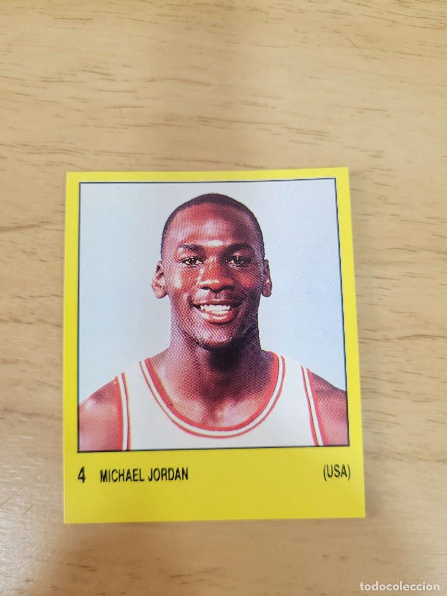 Coleccionismo deportivo: 1987 1988 MICHAEL JORDAN # 4 PANINI SUPERSPORT CHICAGO BULLS STICKER NBA