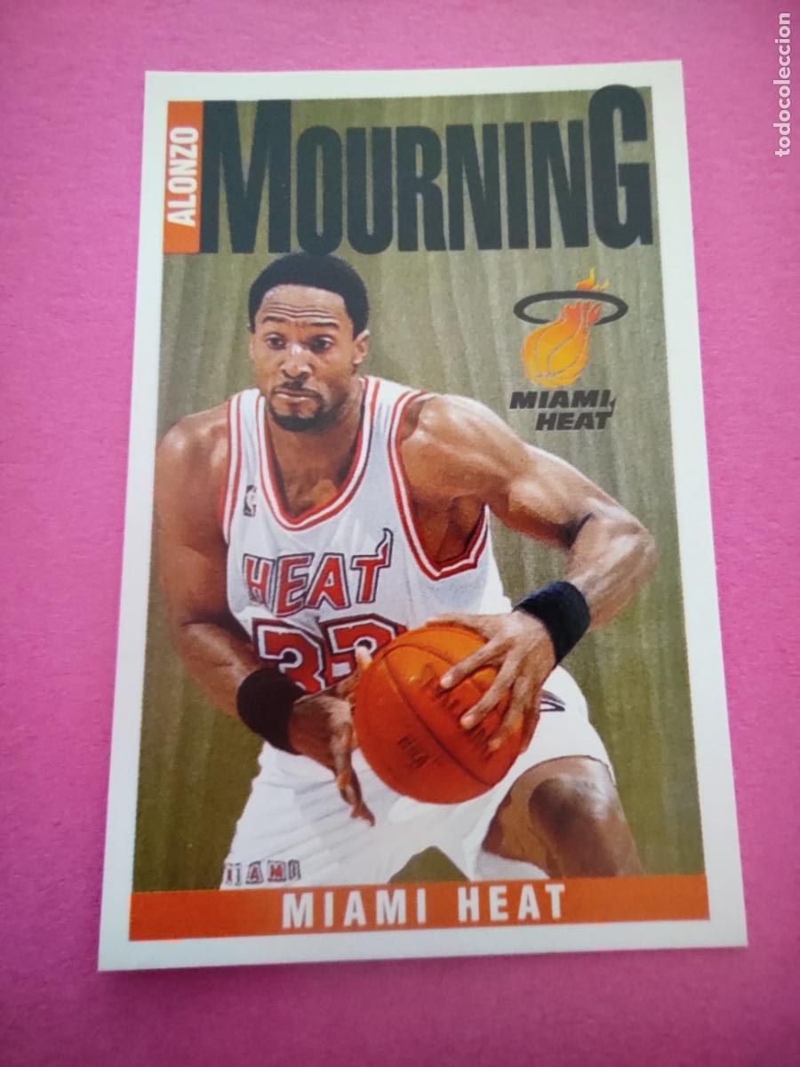 Coleccionismo deportivo: 18 - ALONZO MOURNING (MIAMI HEAT) 96 97 - CROMO PANINI NBA BASKETBALL 1996 1997