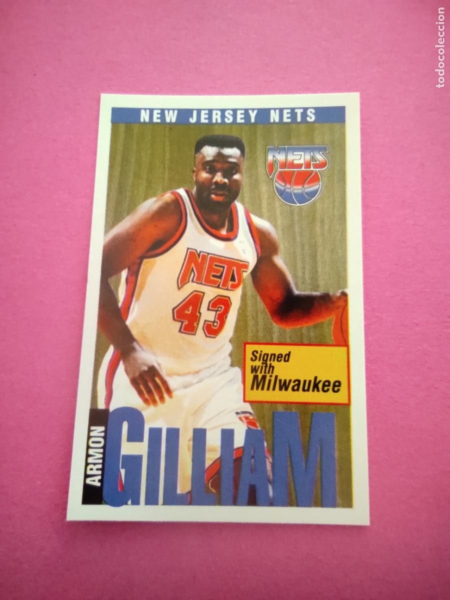 Coleccionismo deportivo: 26 - ARMON GILLIAM (NEW JERSEY NETS) 96 97 - CROMO PANINI NBA BASKETBALL 1996 1997