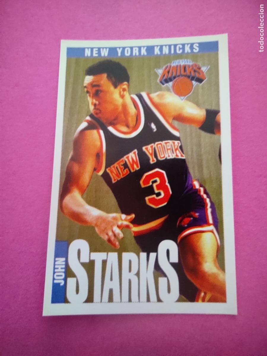 Coleccionismo deportivo: 39 - JOHN STARKS (NEW YORK KNICKS) 96 97 - CROMO PANINI NBA BASKETBALL 1996 1997