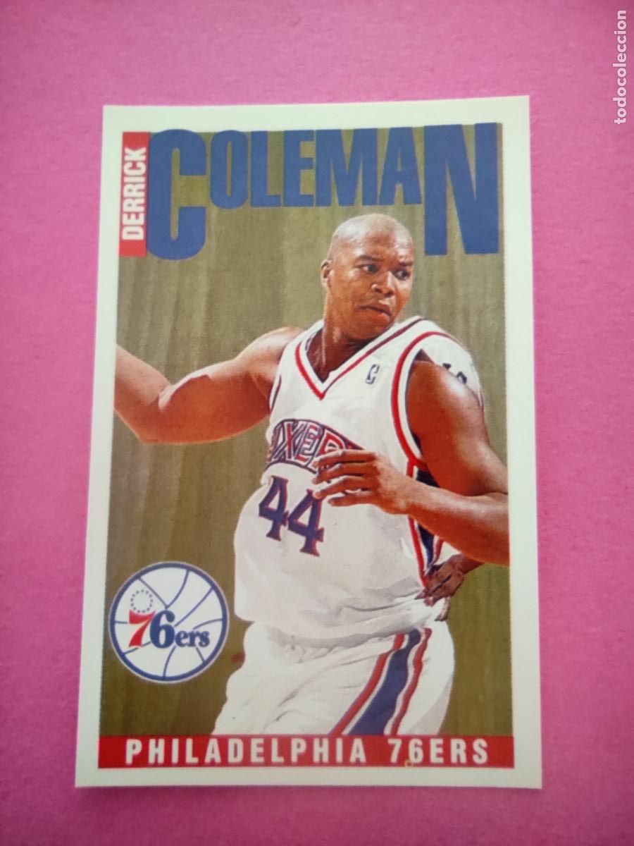 Coleccionismo deportivo: 49 - DERRICK COLEMAN (PHILADELPHIA 76ERS) 96 97 - CROMO PANINI NBA BASKETBALL 1996 1997
