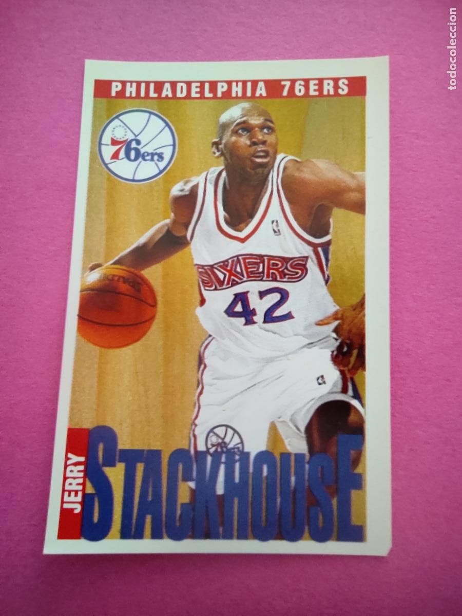 Coleccionismo deportivo: 56 - JERRY STACKHOUSE (PHILADELPHIA 76ERS) 96 97 - CROMO PANINI NBA BASKETBALL 1996 1997