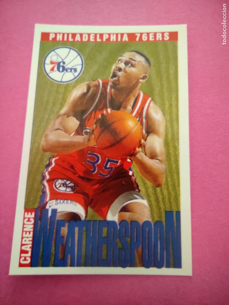 Coleccionismo deportivo: 57 - CLARENCE WEATHERSPOON (PHILADELPHIA 76ERS) 96 97 - CROMO PANINI NBA BASKETBALL 1996 1997