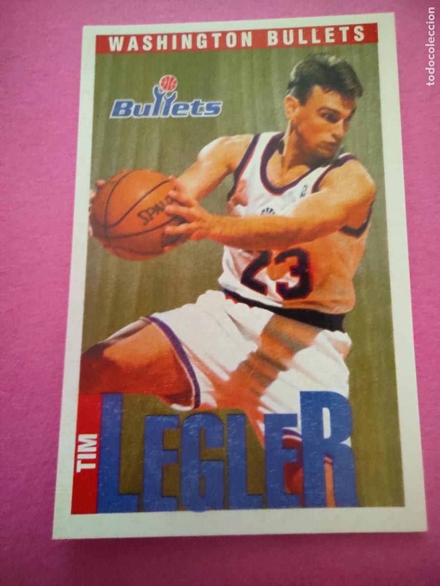 Coleccionismo deportivo: 60 - TIM LEGLER (WASHINGTON BULLETS) 96 97 - CROMO PANINI NBA BASKETBALL 1996 1997