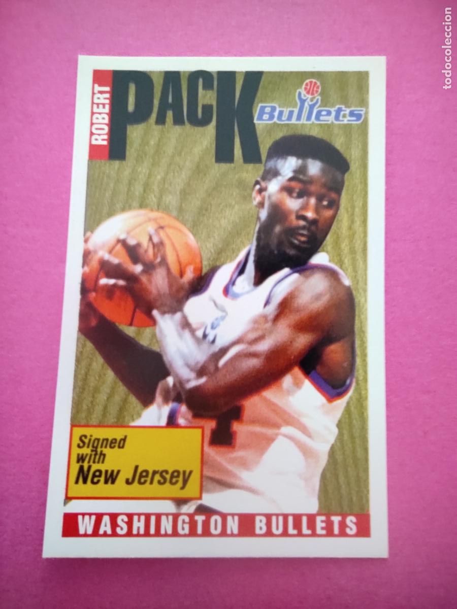 Coleccionismo deportivo: 62 - ROBERT PACK (WASHINGTON BULLETS) 96 97 - CROMO PANINI NBA BASKETBALL 1996 1997