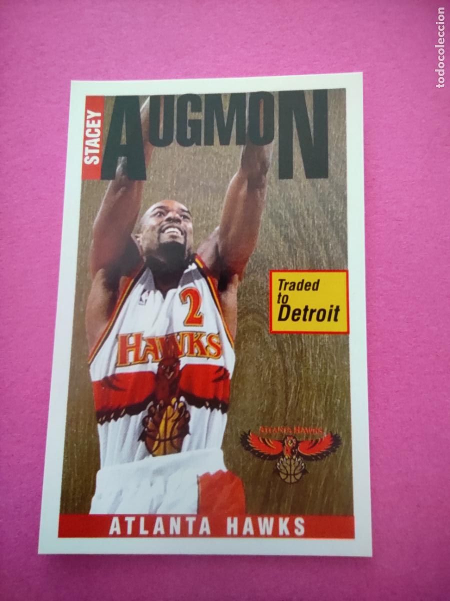 Coleccionismo deportivo: 67 - STACEY AUGMON (ATLANTA HAWKS) 96 97 - CROMO PANINI NBA BASKETBALL 1996 1997