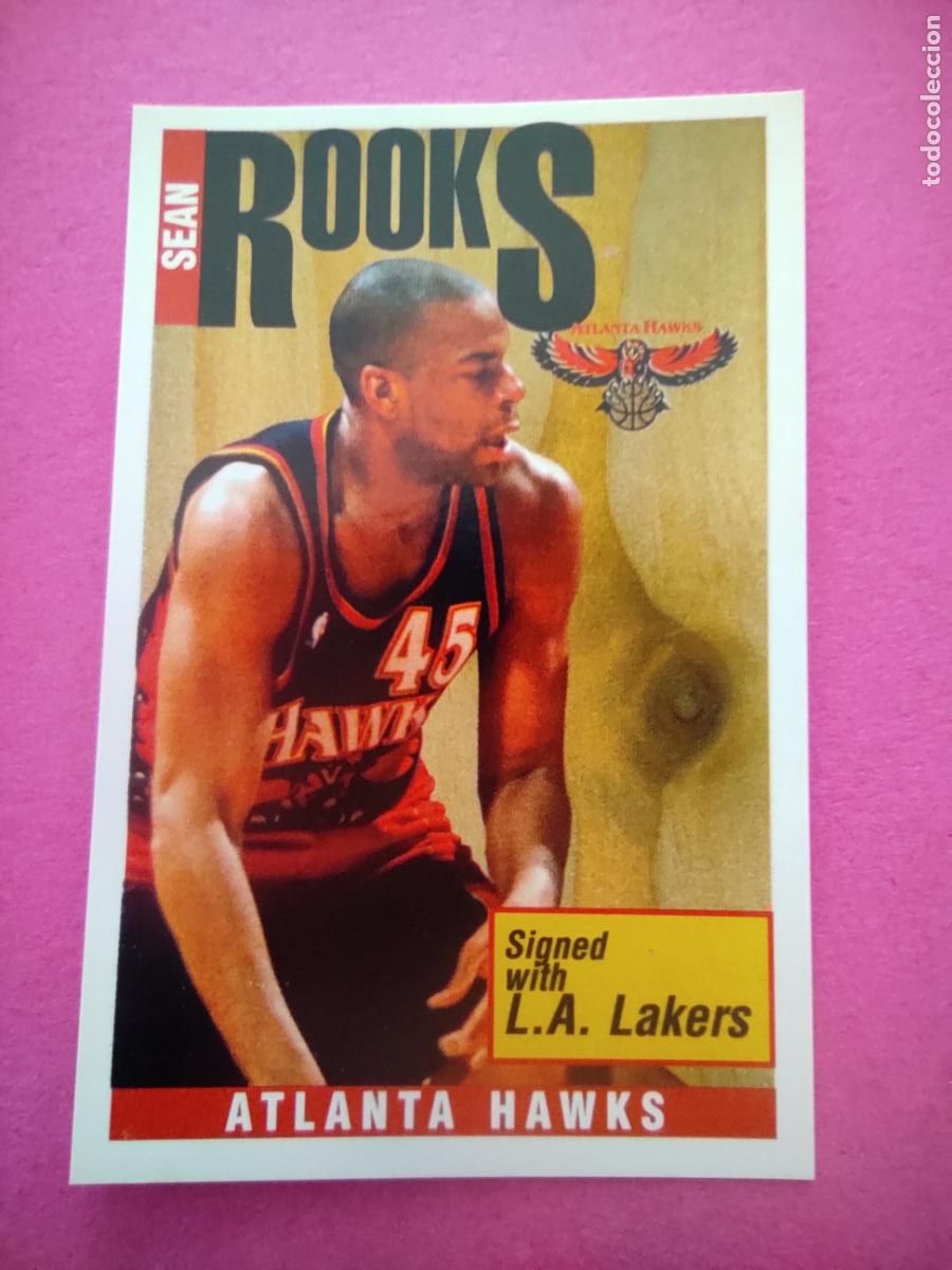 Coleccionismo deportivo: 74 - SEAN ROOKS (ATLANTA HAWKS) 96 97 - CROMO PANINI NBA BASKETBALL 1996 1997