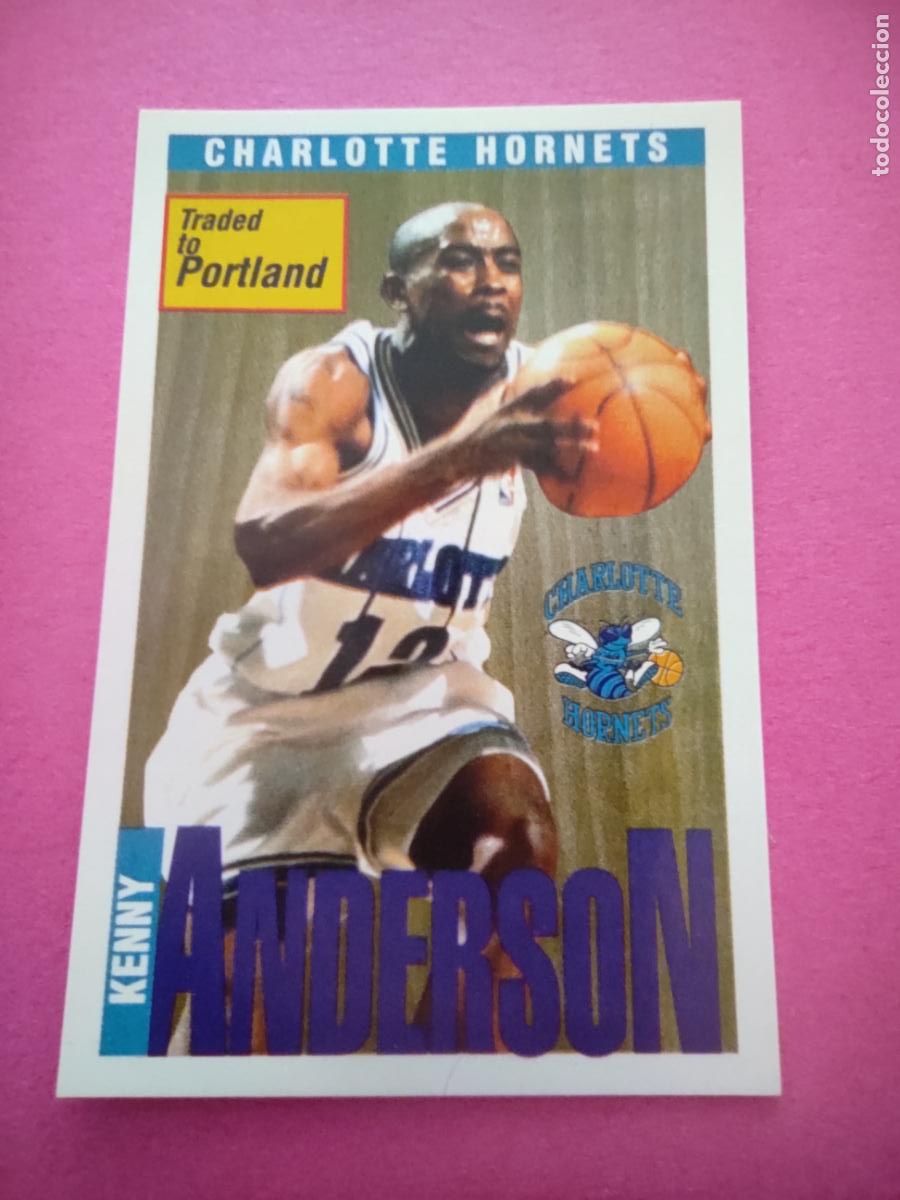Coleccionismo deportivo: 76 - KENNY ANDERSON (CHARLOTTE HORNETS) 96 97 - CROMO PANINI NBA BASKETBALL 1996 1997