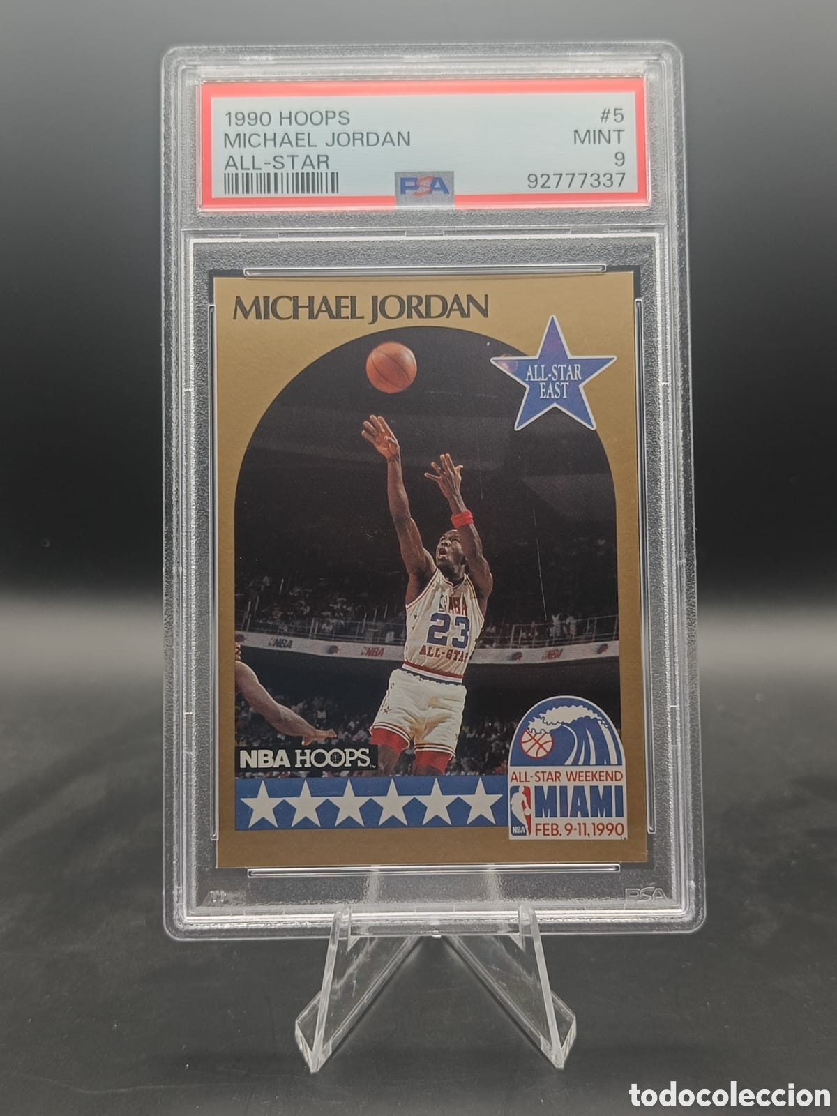 Coleccionismo deportivo: 1990 Hoops Michael Jordan #5 PSA 9