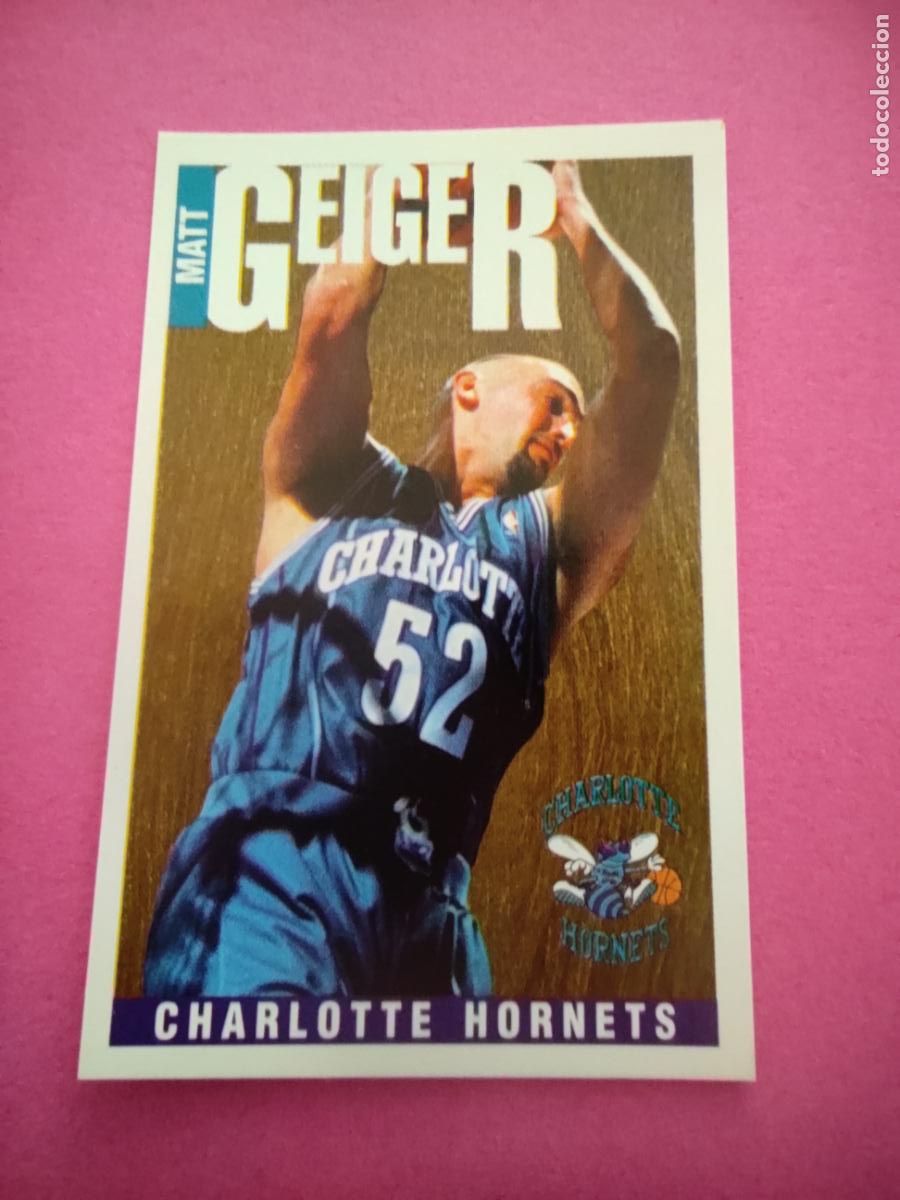 Coleccionismo deportivo: 79 - MATT GEIGER (CHARLOTTE HORNETS) 96 97 - CROMO PANINI NBA BASKETBALL 1996 1997