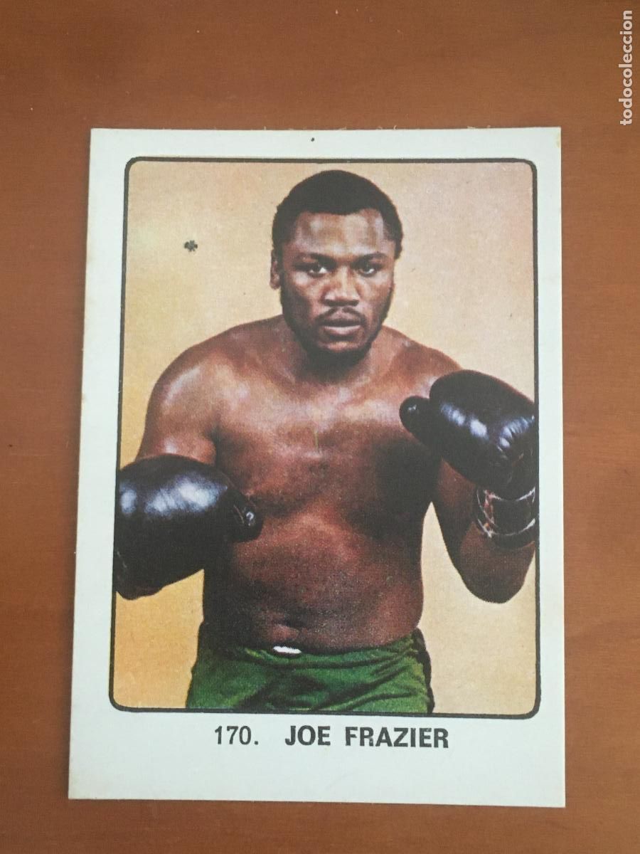 Coleccionismo deportivo: joe frazier boxeo campeones deporte mundial cromo n&ordm; 170 original nunca pegado nuevo de so
