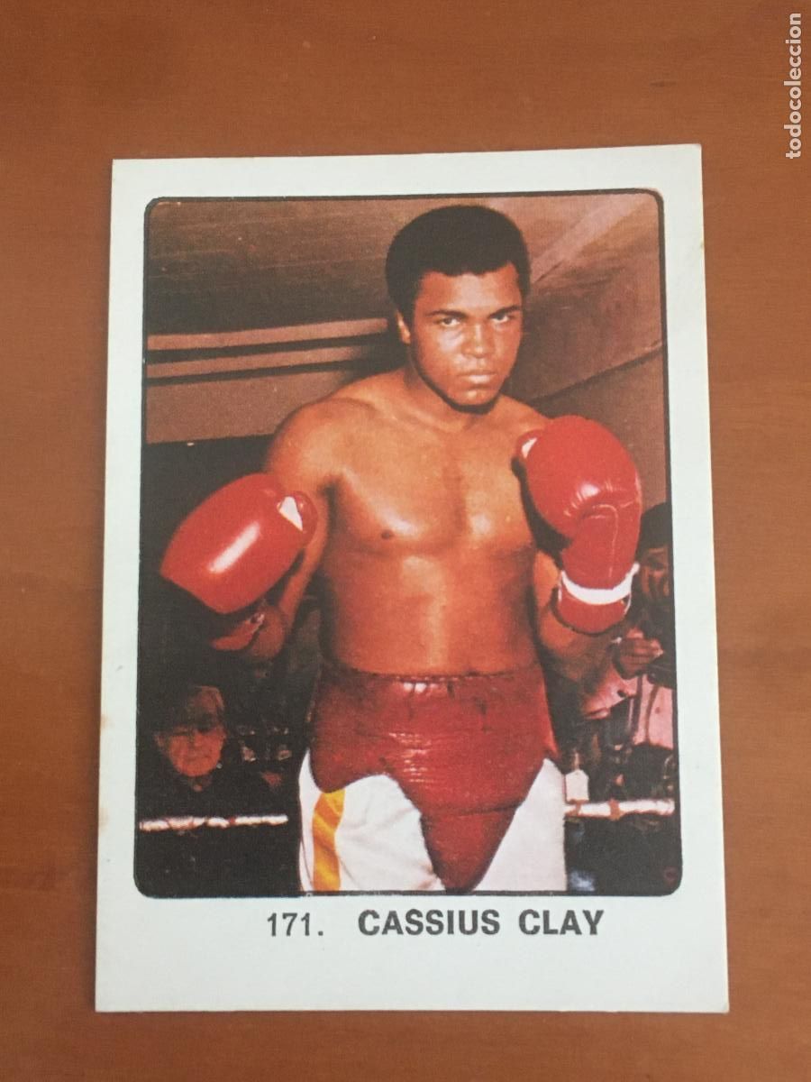 Coleccionismo deportivo: cassius clay muhammad ali campeones deporte mundial cromo n&ordm; 171 original nunca pegado nuevo de so