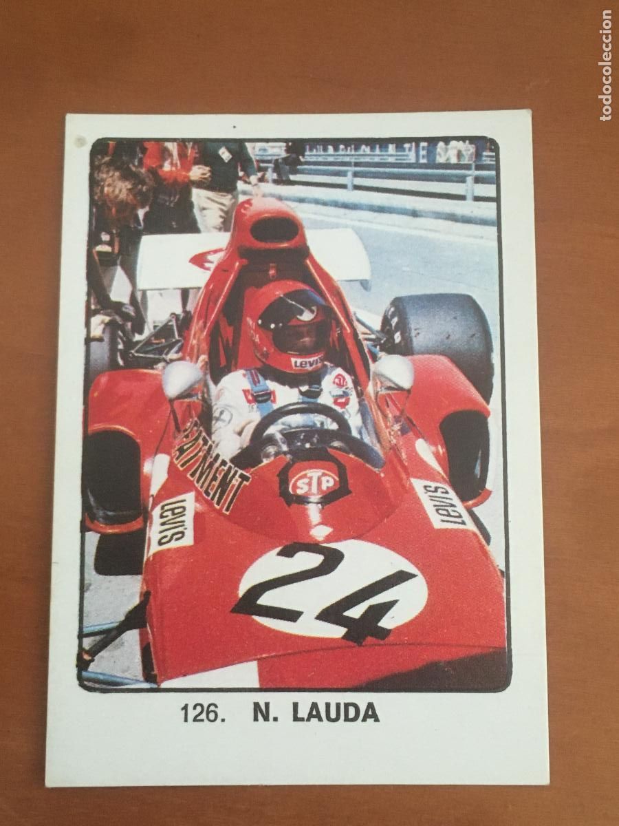 Coleccionismo deportivo: nikki lauda campeones deporte mundial cromo n&ordm; 126 original nunca pegado nuevo de so