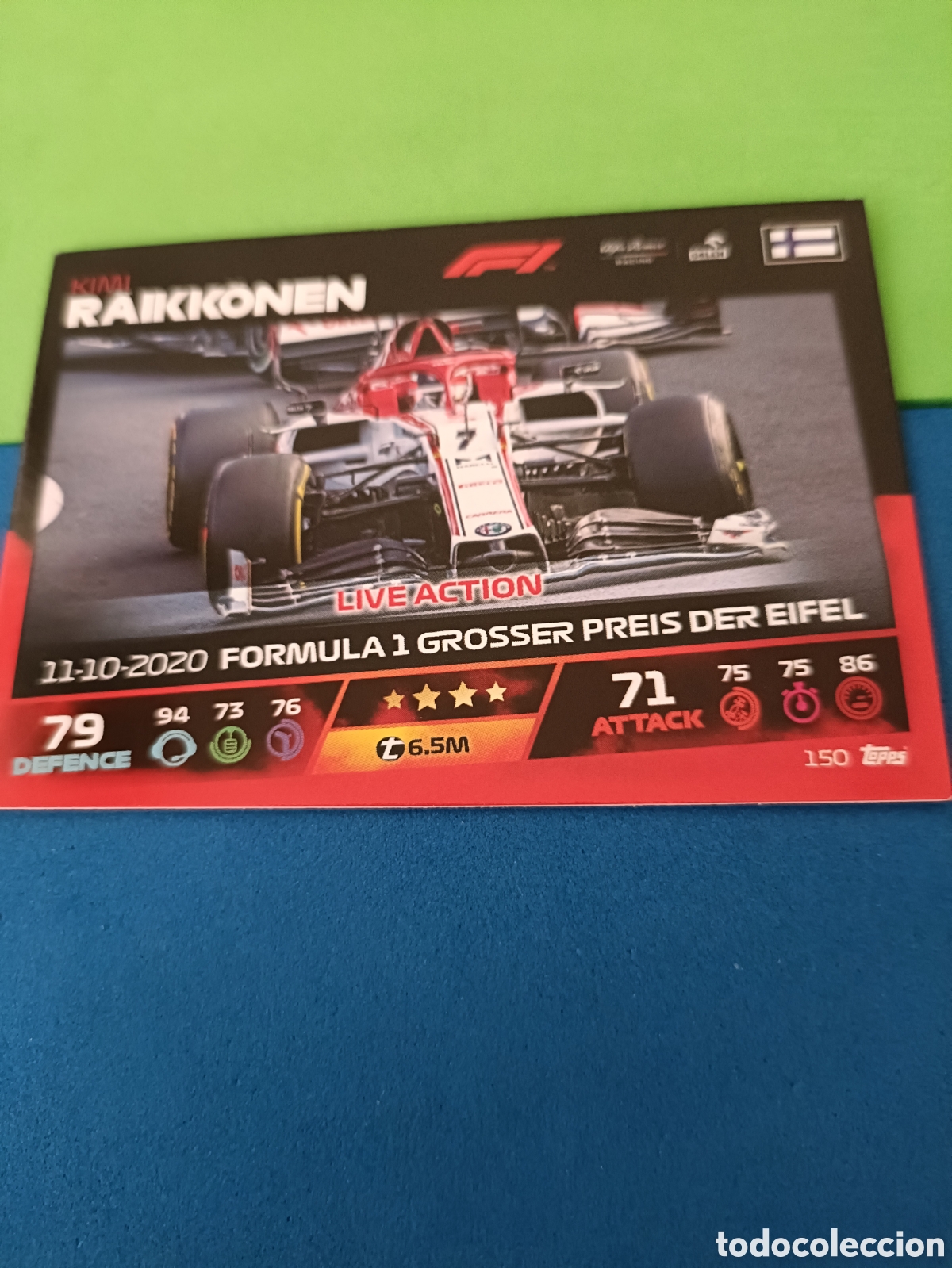 Coleccionismo deportivo: Topps Turbo Attax F&oacute;rmula uno F1 2021 - 150 Raikkonen