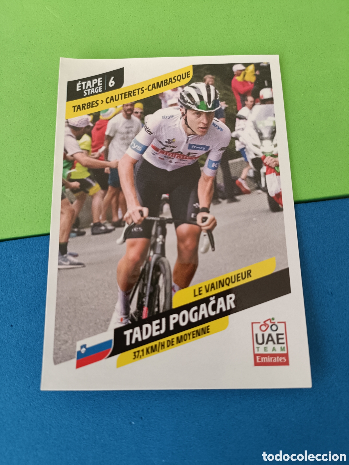 Coleccionismo deportivo: Panini Tour de Francia 2023 - Tadej Pogac&acirc;r Etapa 6 Tarbes \ Cauterets-Cambasque