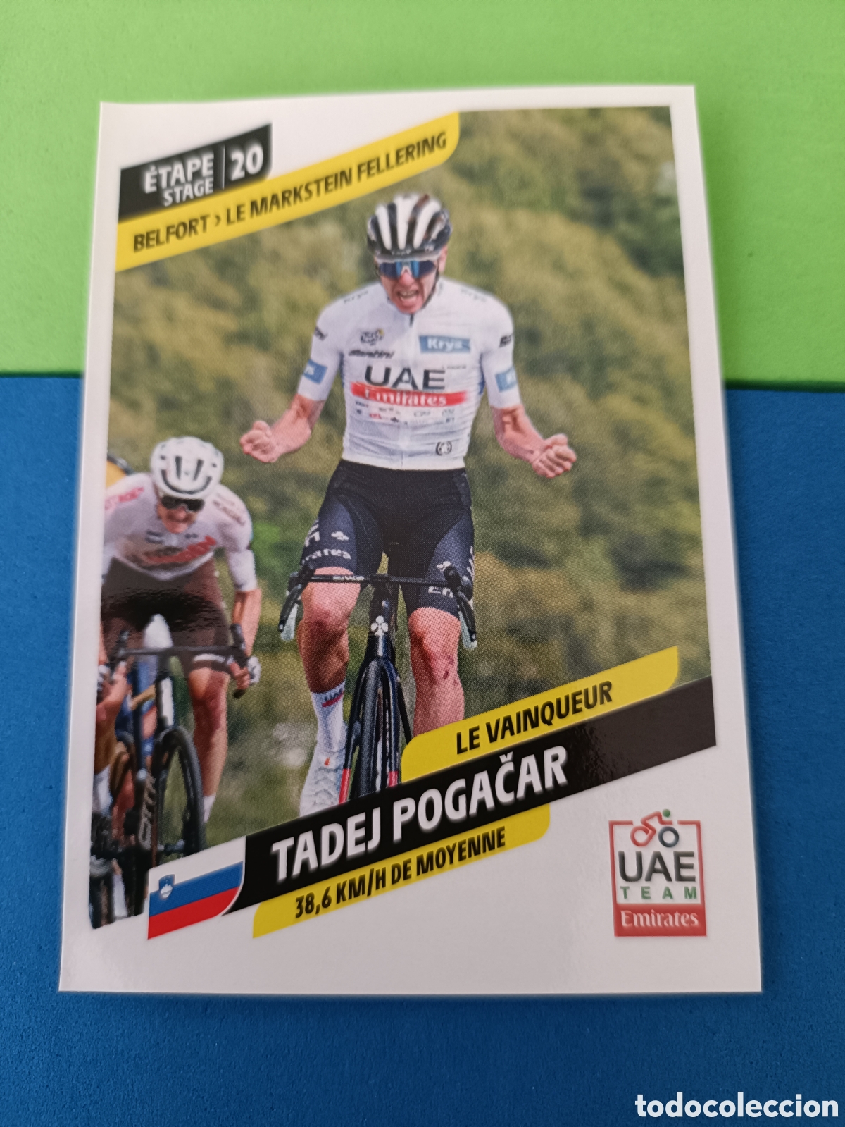 Coleccionismo deportivo: Panini Tour de Francia 2023 - Tadej Pogac&acirc;r Etapa 20 Belfort \ Le Markstein Fellering