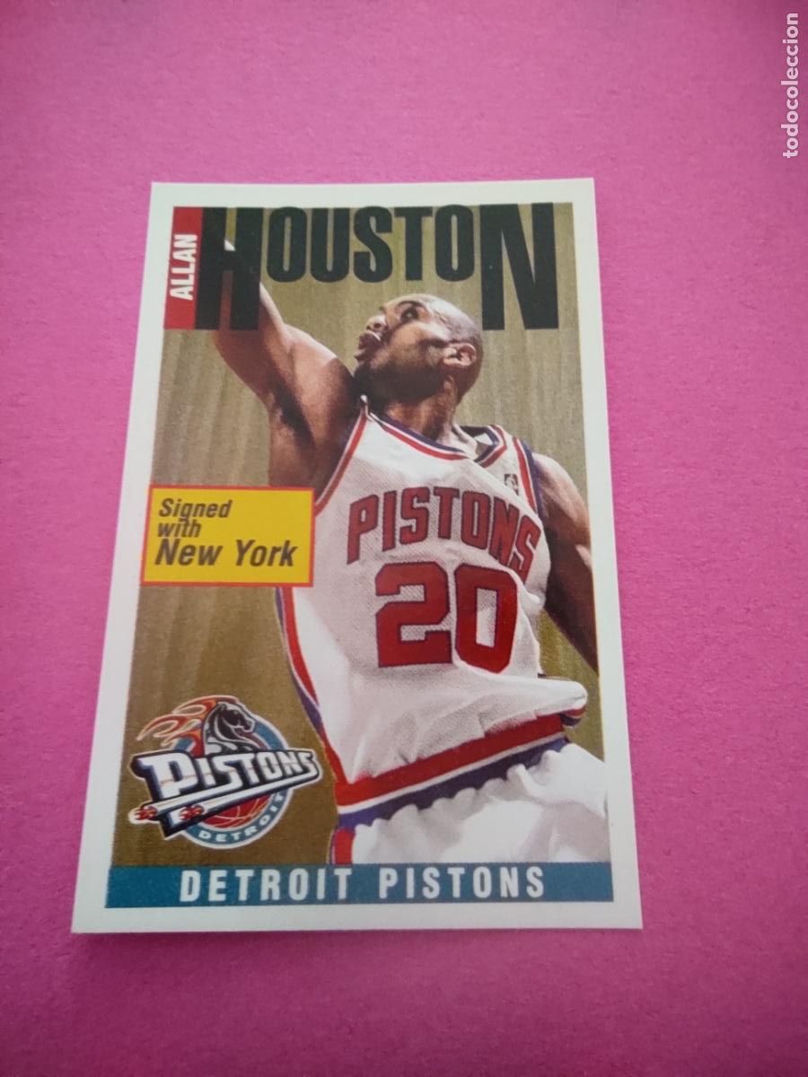 Coleccionismo deportivo: 105 - ALLAN HOUSTON (DETROIT PISTONS) 96 97 - CROMO PANINI NBA BASKETBALL 1996 1997