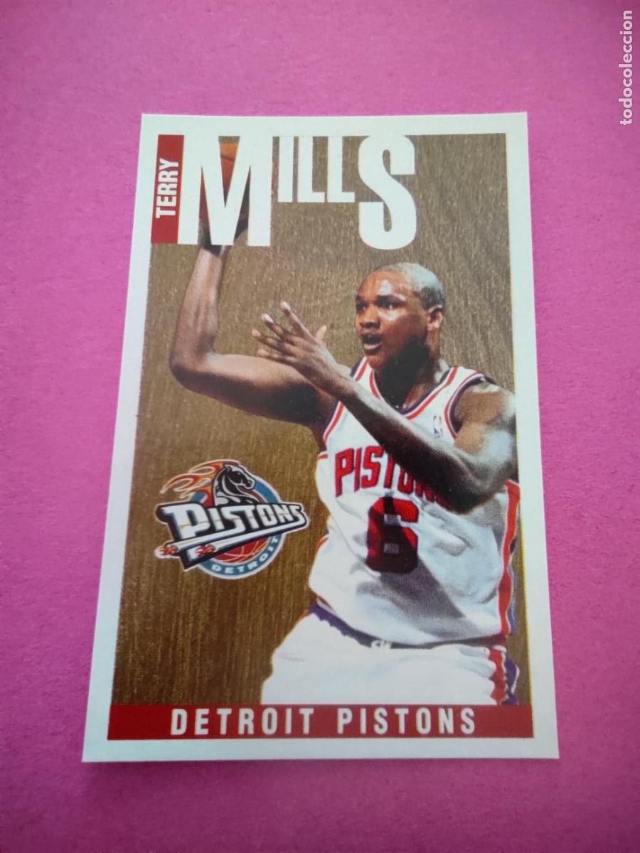 Coleccionismo deportivo: 107 - TERRY MILLS (DETROIT PISTONS) 96 97 - CROMO PANINI NBA BASKETBALL 1996 1997