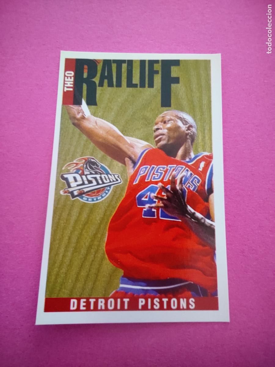 Coleccionismo deportivo: 109 - THEO RATLIFF (DETROIT PISTONS) 96 97 - CROMO PANINI NBA BASKETBALL 1996 1997