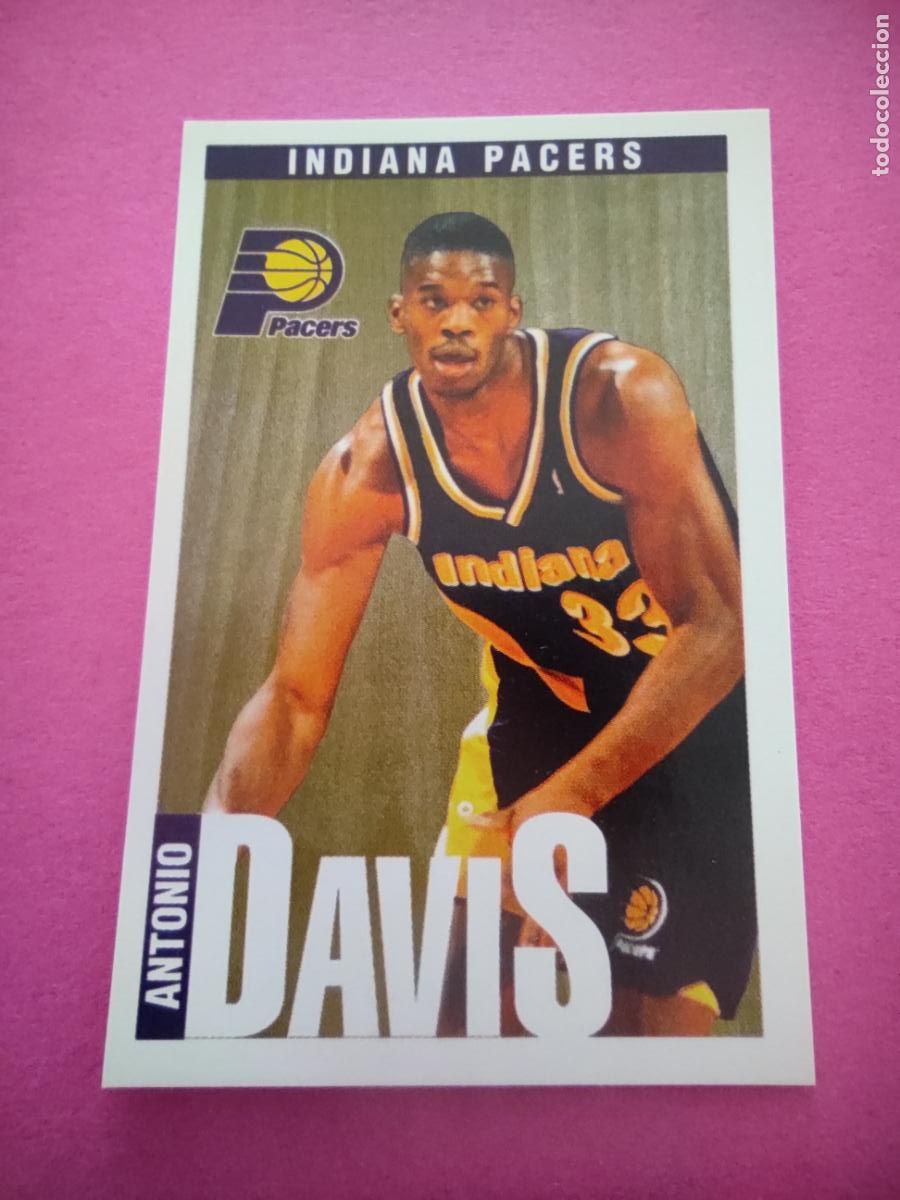 Coleccionismo deportivo: 112 - ANTONIO DAVIS (INDIANA PACERS) 96 97 - CROMO PANINI NBA BASKETBALL 1996 1997
