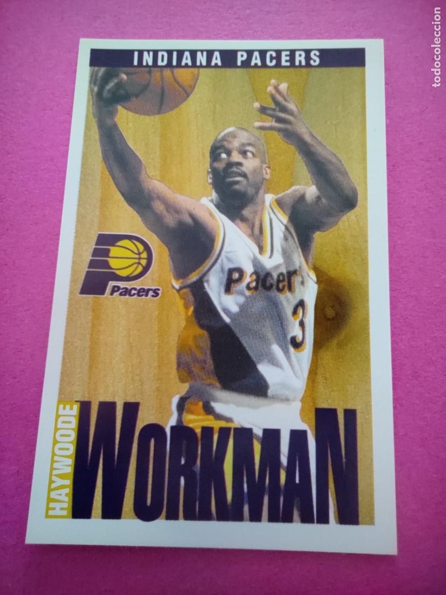Coleccionismo deportivo: 120 - HAYWOODE WORKMAN (INDIANA PACERS) 96 97 - CROMO PANINI NBA BASKETBALL 1996 1997