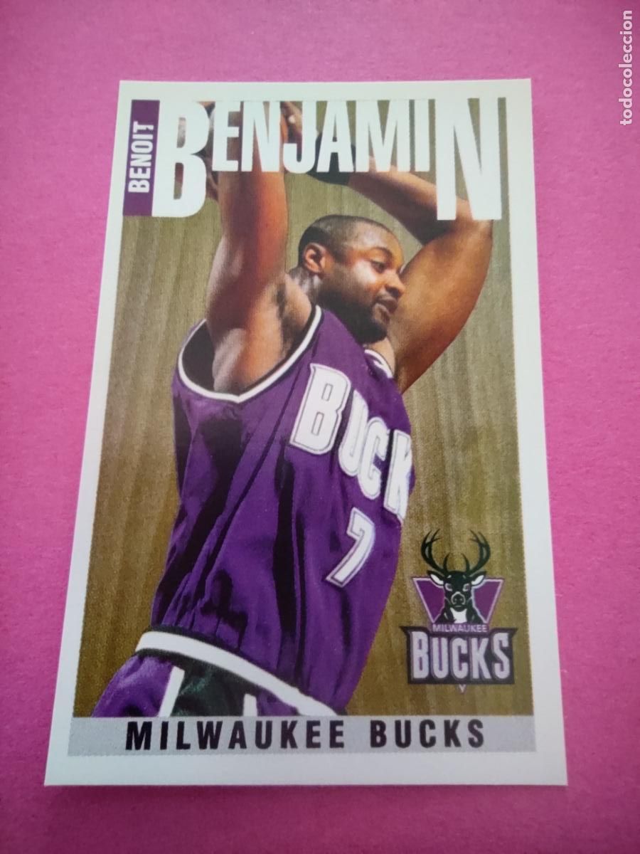 Coleccionismo deportivo: 122 - BENOIT BENJAMIN (MILWAUKEE BUCKS) 96 97 - CROMO PANINI NBA BASKETBALL 1996 1997