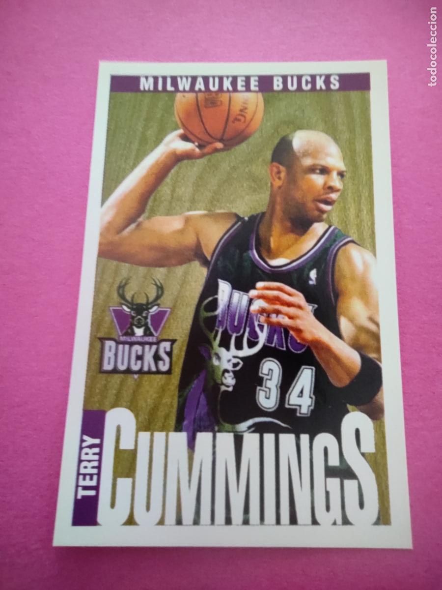 Coleccionismo deportivo: 123 - TERRY CUMMINGS (MILWAUKEE BUCKS) 96 97 - CROMO PANINI NBA BASKETBALL 1996 1997