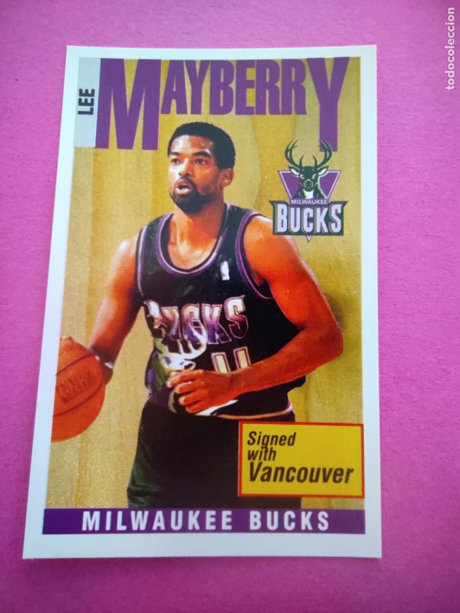 Coleccionismo deportivo: 126 - LEE MAYBERRY (MILWAUKEE BUCKS) 96 97 - CROMO PANINI NBA BASKETBALL 1996 1997