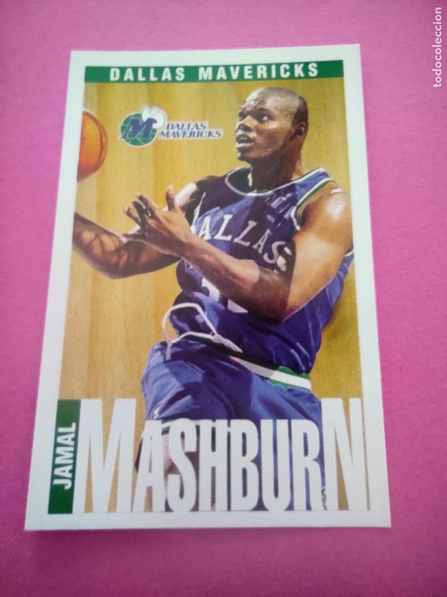 Coleccionismo deportivo: 153 - JAMAL MASHBURN (DALLAS MAVERICKS) 96 97 - CROMO PANINI NBA BASKETBALL 1996 1997