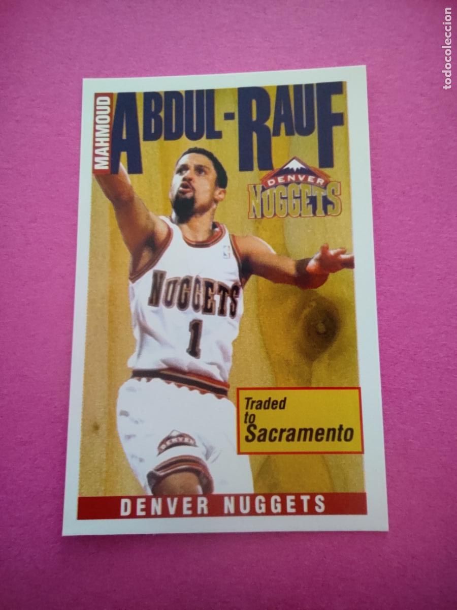 Coleccionismo deportivo: 156 - MAHMOUD ABDUL-RAUF (DENVER NUGGETS) 96 97 - CROMO PANINI NBA BASKETBALL 1996 1997