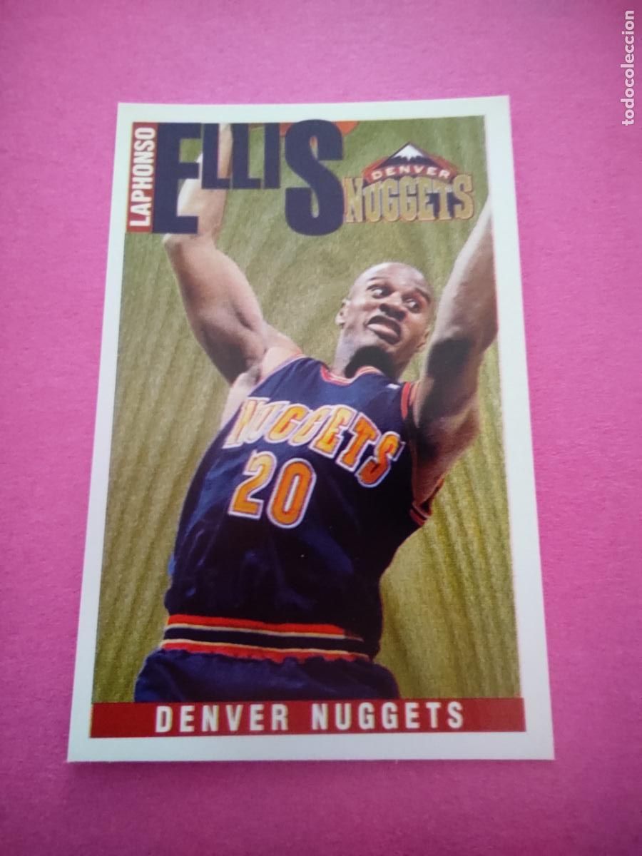 Coleccionismo deportivo: 158 - LAPHONSO ELLIS (DENVER NUGGETS) 96 97 - CROMO PANINI NBA BASKETBALL 1996 1997