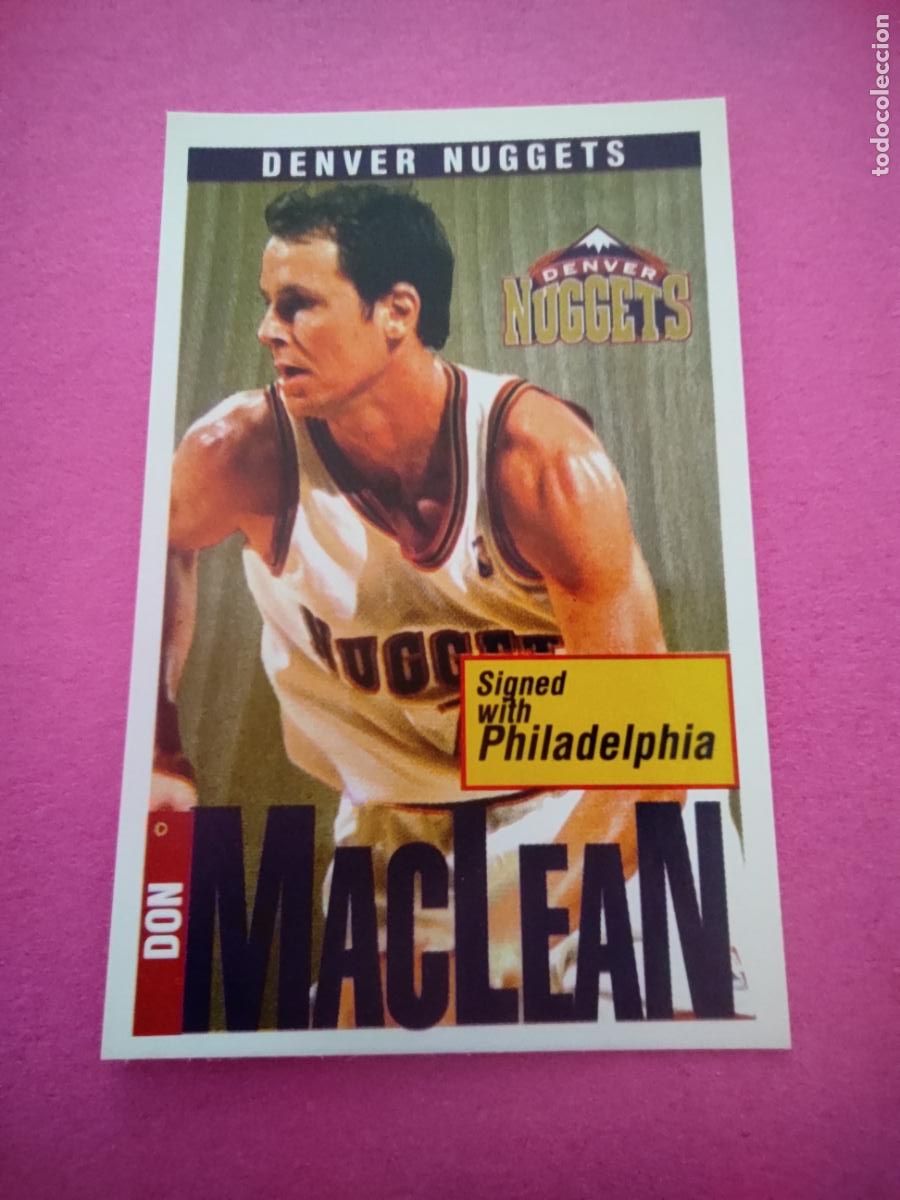 Coleccionismo deportivo: 159 - DON MACLEAN (DENVER NUGGETS) 96 97 - CROMO PANINI NBA BASKETBALL 1996 1997