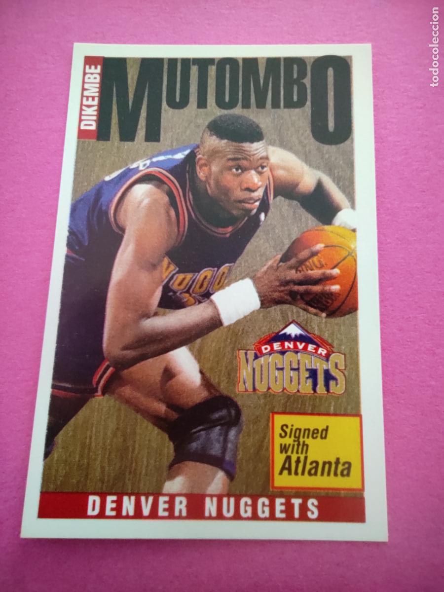 Coleccionismo deportivo: 161 - DIKEMBE MUTOMBO (DENVER NUGGETS) 96 97 - CROMO PANINI NBA BASKETBALL 1996 1997