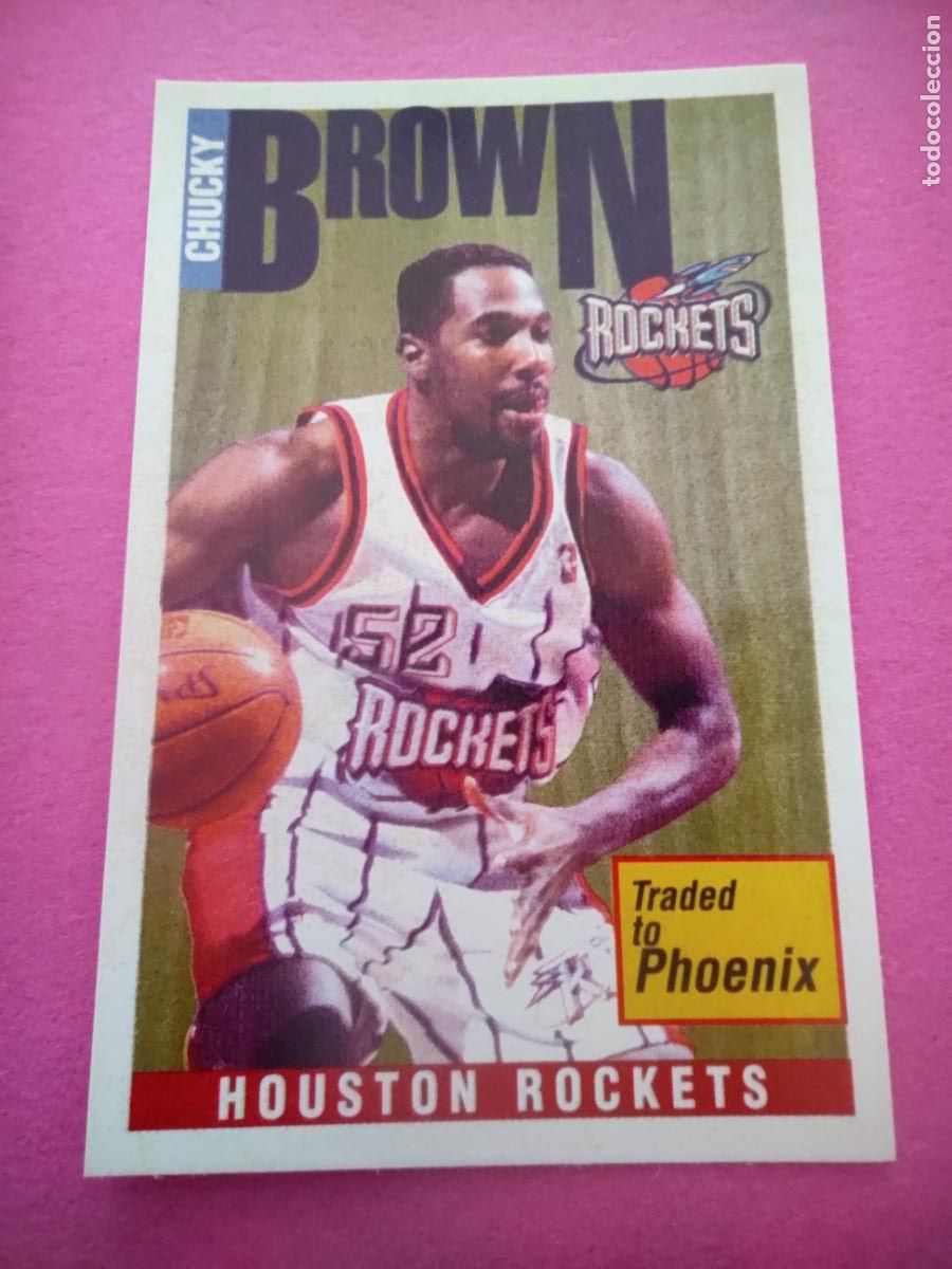 Coleccionismo deportivo: 165 - CHUCKY BROWN (HOUSTON ROCKETS) 96 97 - CROMO PANINI NBA BASKETBALL 1996 1997
