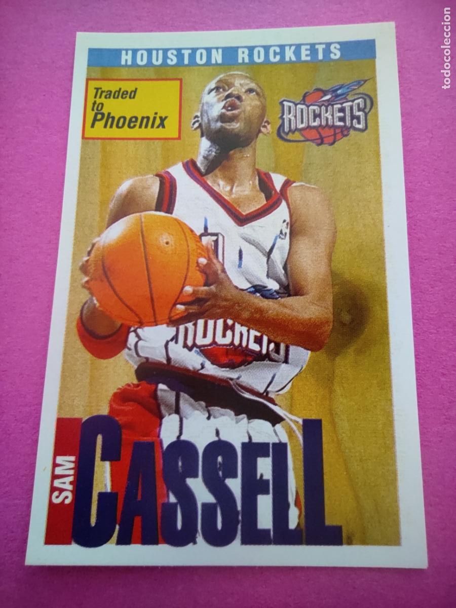 Coleccionismo deportivo: 167 - SAM CASSELL (HOUSTON ROCKETS) 96 97 - CROMO PANINI NBA BASKETBALL 1996 1997