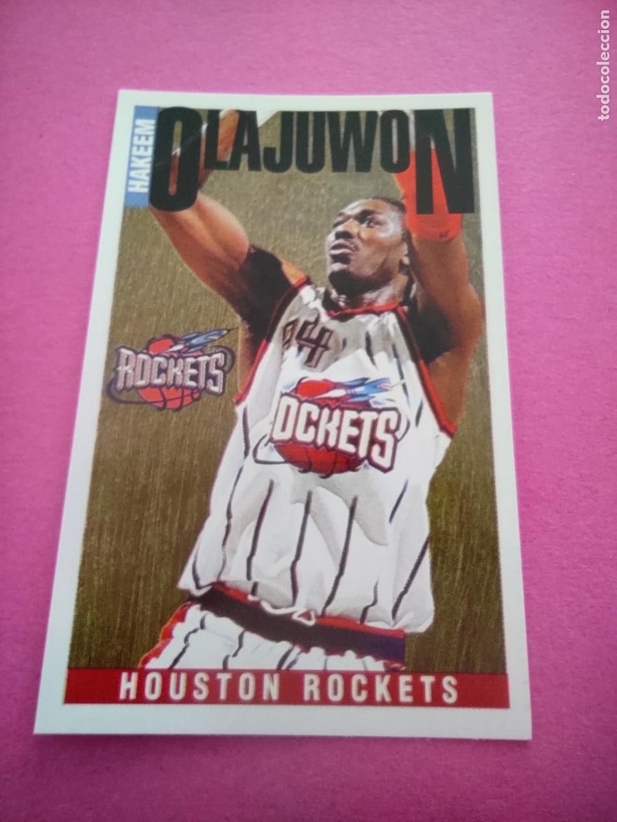 Coleccionismo deportivo: 173 - HAKEEM OLAJUWON (HOUSTON ROCKETS) 96 97 - CROMO PANINI NBA BASKETBALL 1996 1997
