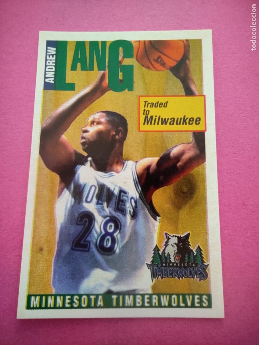 Coleccionismo deportivo: 176 - ANDREW LANG (MINNESOTA TIMBERWOLVES) 96 97 - CROMO PANINI NBA BASKETBALL 1996 1997