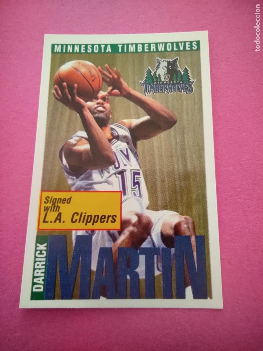 Coleccionismo deportivo: 177 - DARRICK MARTIN (MINNESOTA TIMBERWOLVES) 96 97 - CROMO PANINI NBA BASKETBALL 1996 1997
