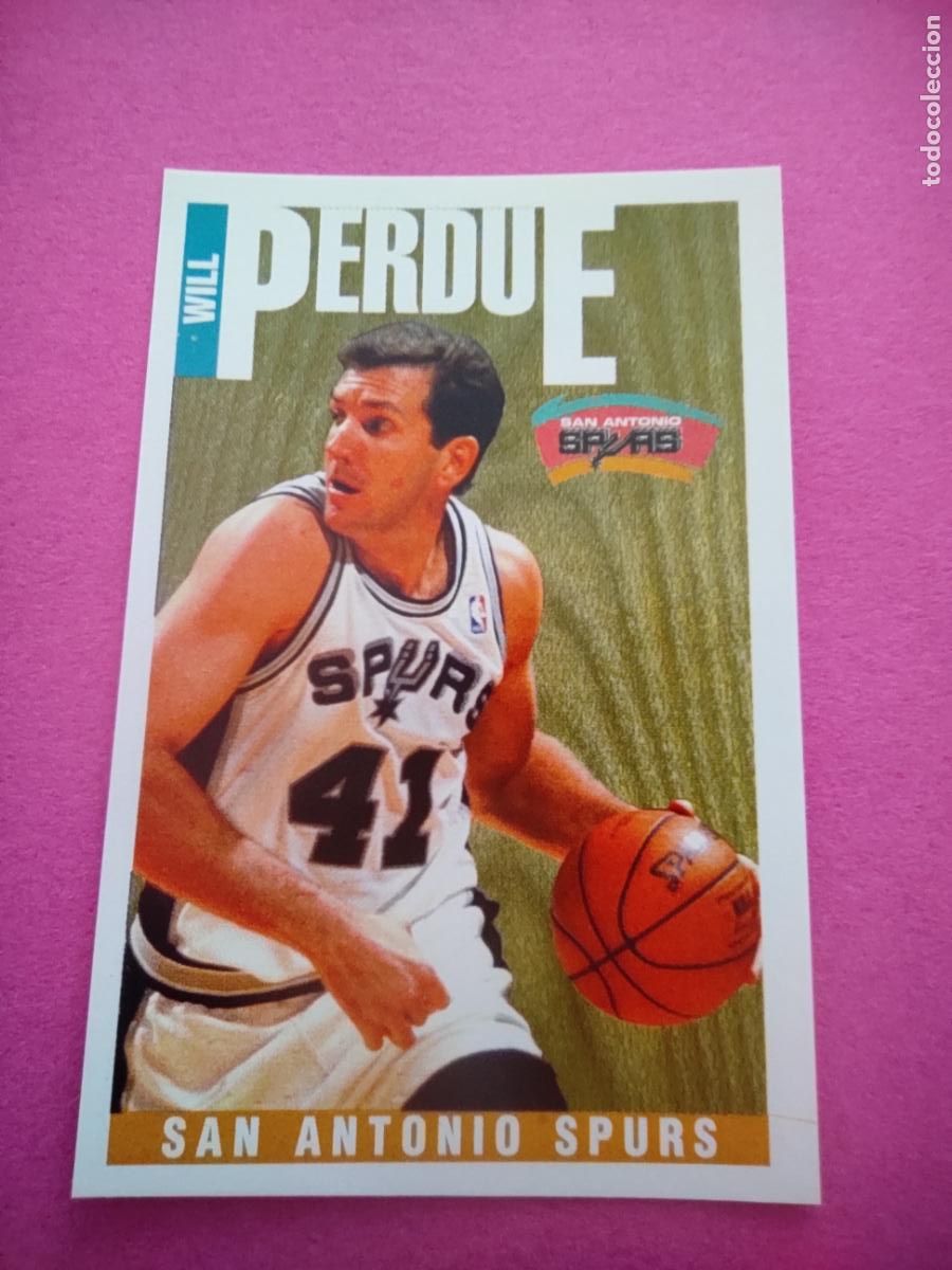 Coleccionismo deportivo: 187 - WILL PERDUE (SAN ANTONIO SPURS) 96 97 - CROMO PANINI NBA BASKETBALL 1996 1997