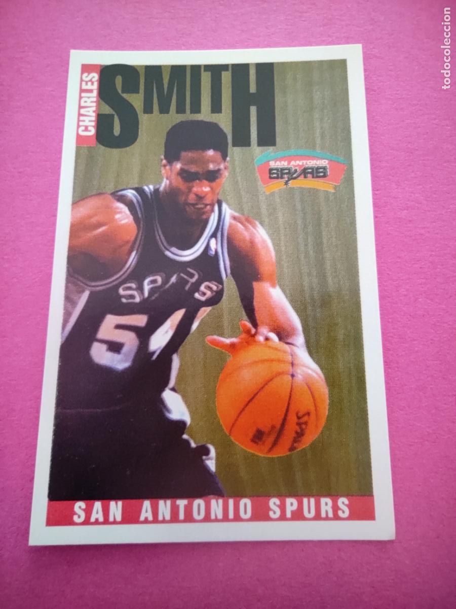 Coleccionismo deportivo: 191 - CHARLES SMITH (SAN ANTONIO SPURS) 96 97 - CROMO PANINI NBA BASKETBALL 1996 1997