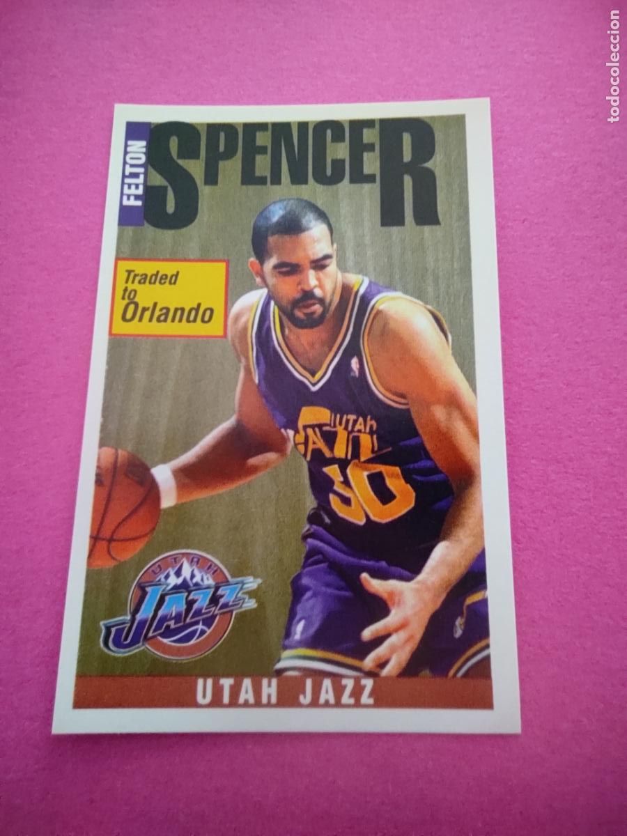 Coleccionismo deportivo: 199 - FELTON SPENCER (UTAH JAZZ) 96 97 - CROMO PANINI NBA BASKETBALL 1996 1997