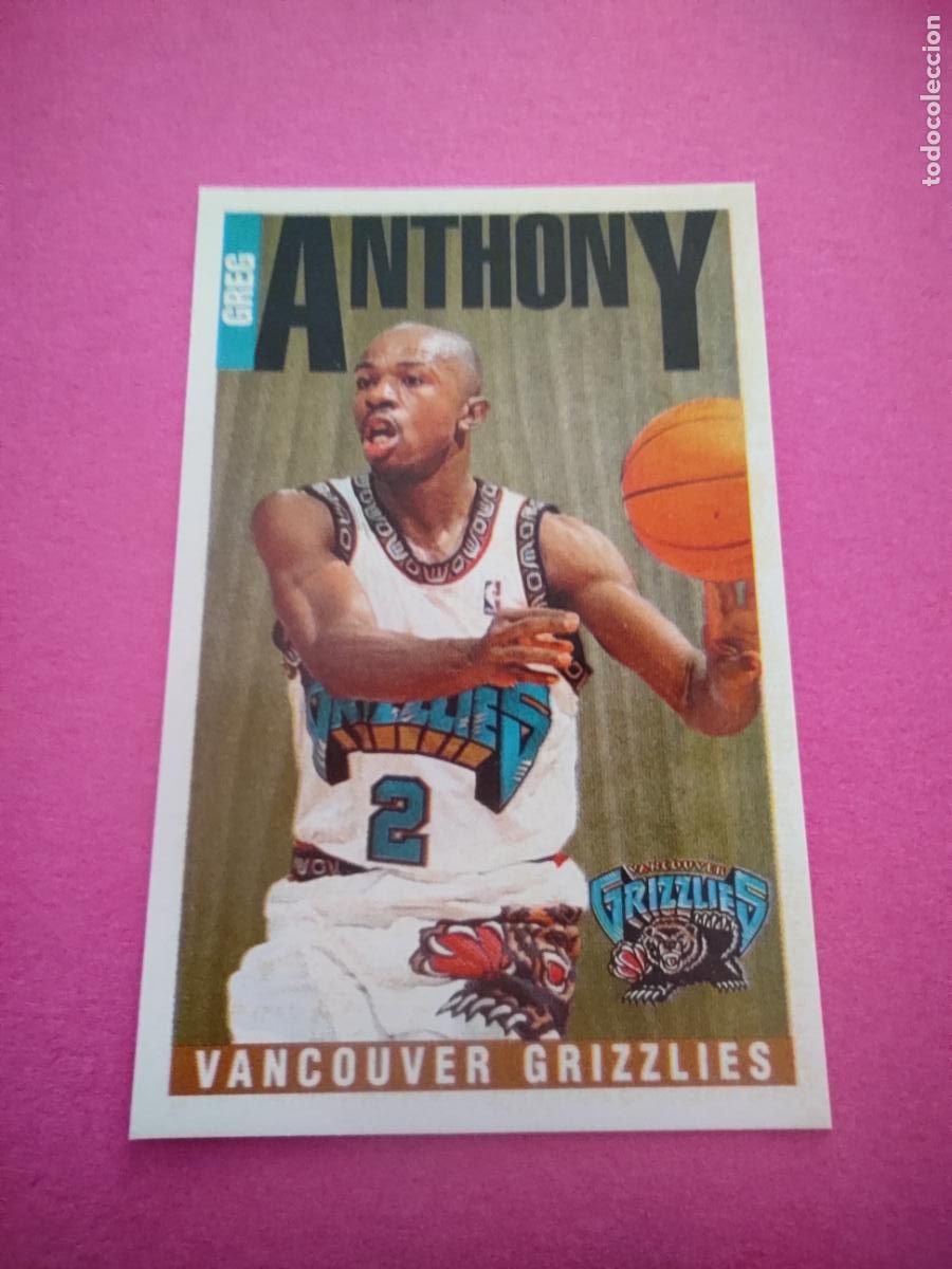 Coleccionismo deportivo: 201 - GREG ANTHONY (VANCOUVER GRIZZLIES) 96 97 - CROMO PANINI NBA BASKETBALL 1996 1997