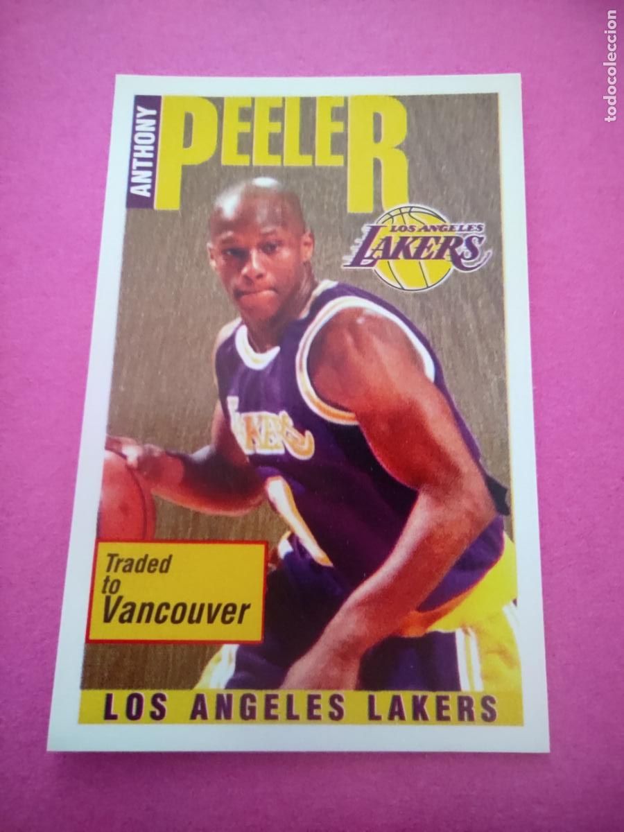 Coleccionismo deportivo: 234 - ANTHONY PEELER (LOS ANGELES LAKERS) 96 97 - CROMO PANINI NBA BASKETBALL 1996 1997