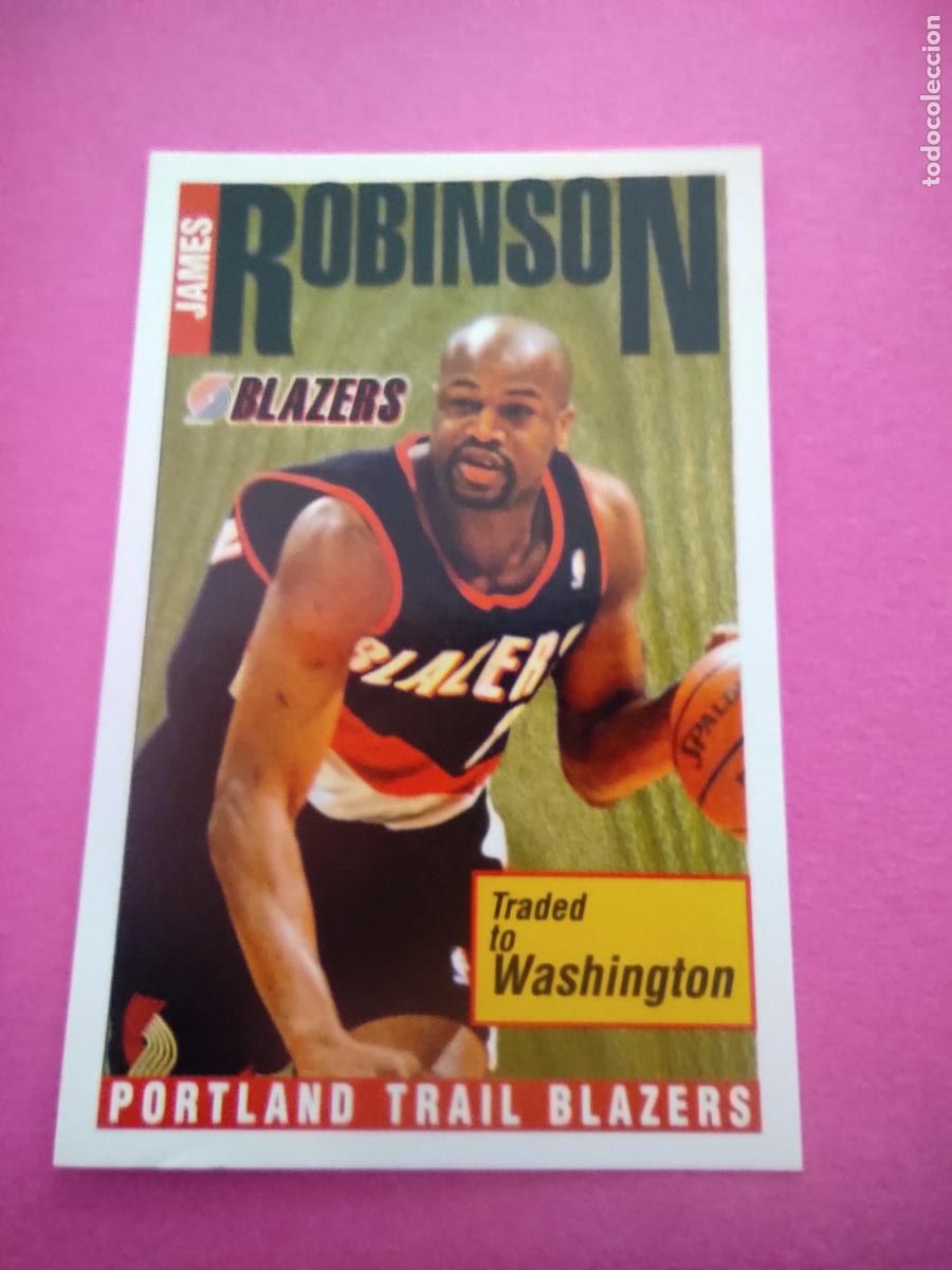 Coleccionismo deportivo: 251 - JAMES ROBINSON (PORTLAND TRAIL BLAZERS) 96 97 - CROMO PANINI NBA BASKETBALL 1996 1997