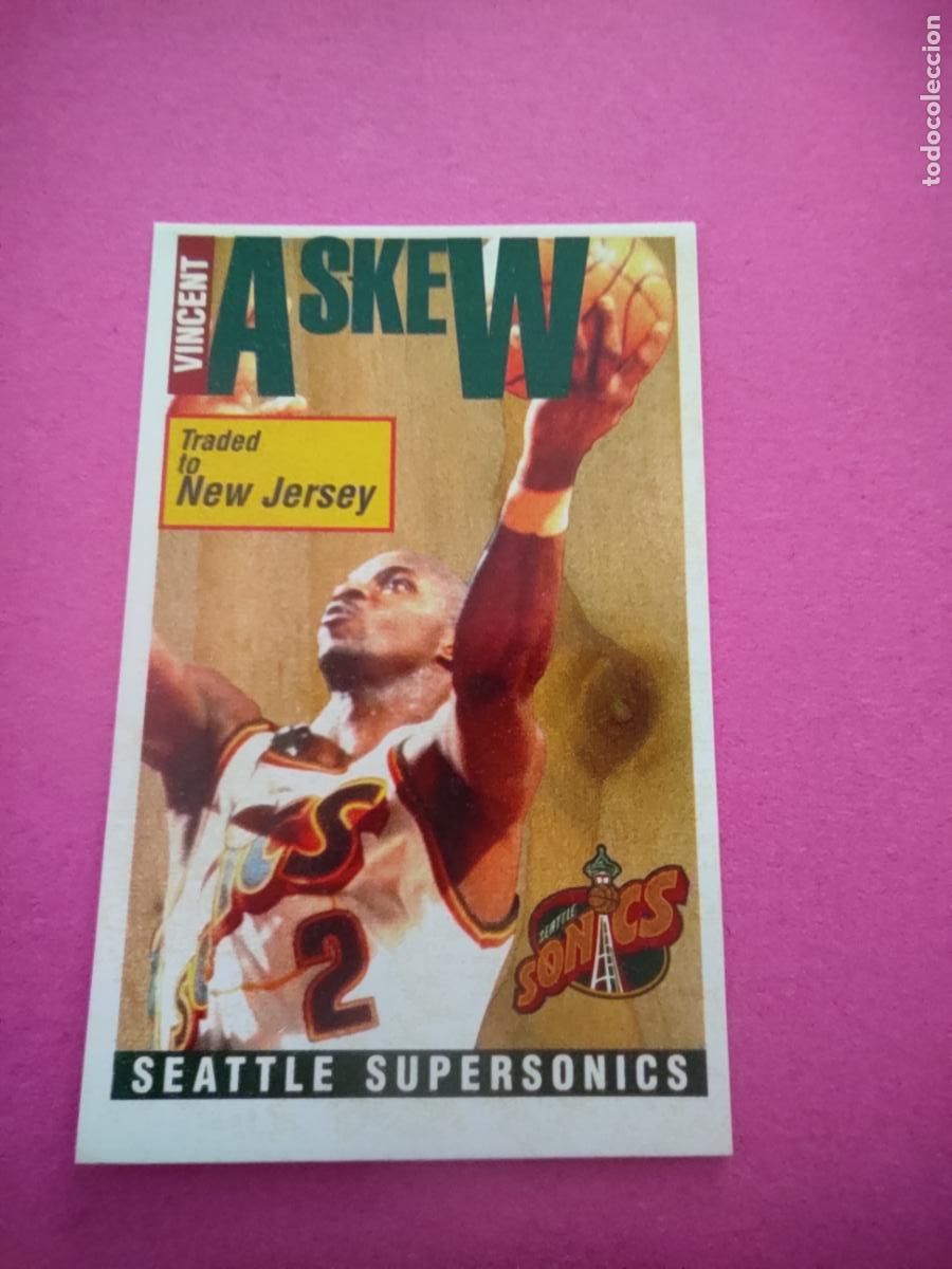 Coleccionismo deportivo: 264 - VINCENT ASKEW (SEATTLE SUPERSONICS) 96 97 - CROMO PANINI NBA BASKETBALL 1996 1997