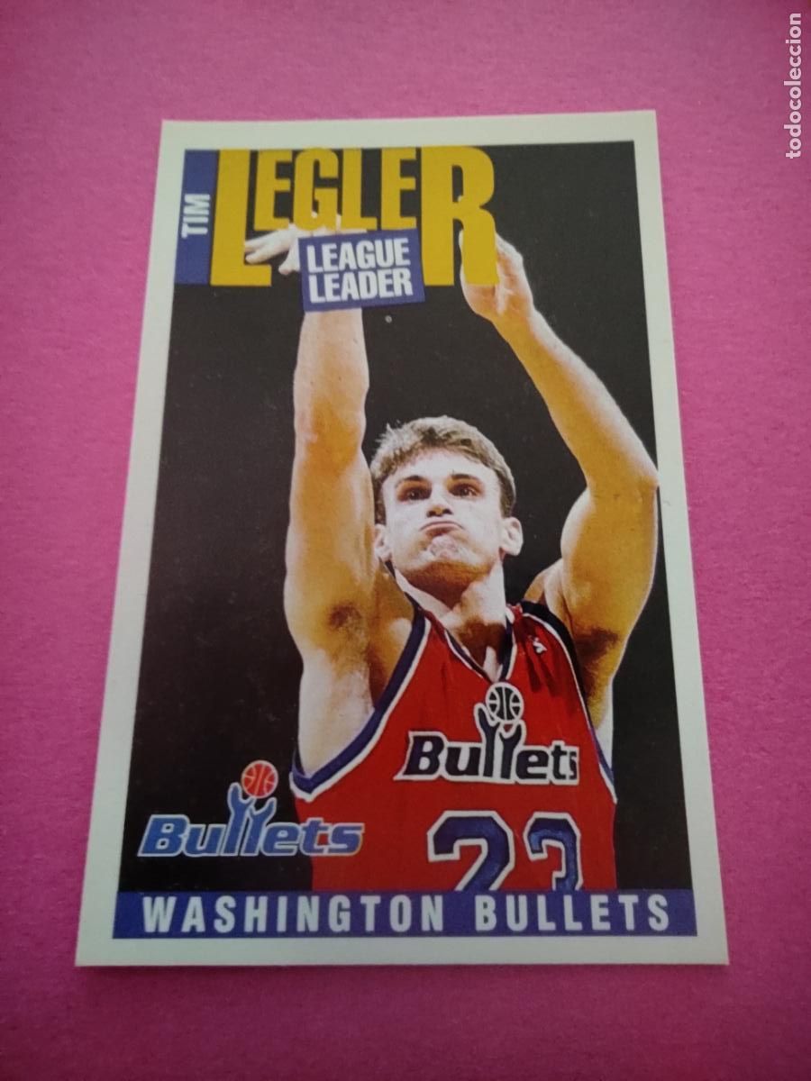 Coleccionismo deportivo: 274 - TIM LEGLER (WASHINGTON BULLETS) 96 97 - CROMO PANINI NBA BASKETBALL 1996 1997 LEAGUE LEADERS